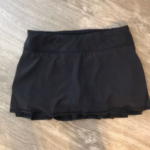 Lulu Lemon black tennis skirt